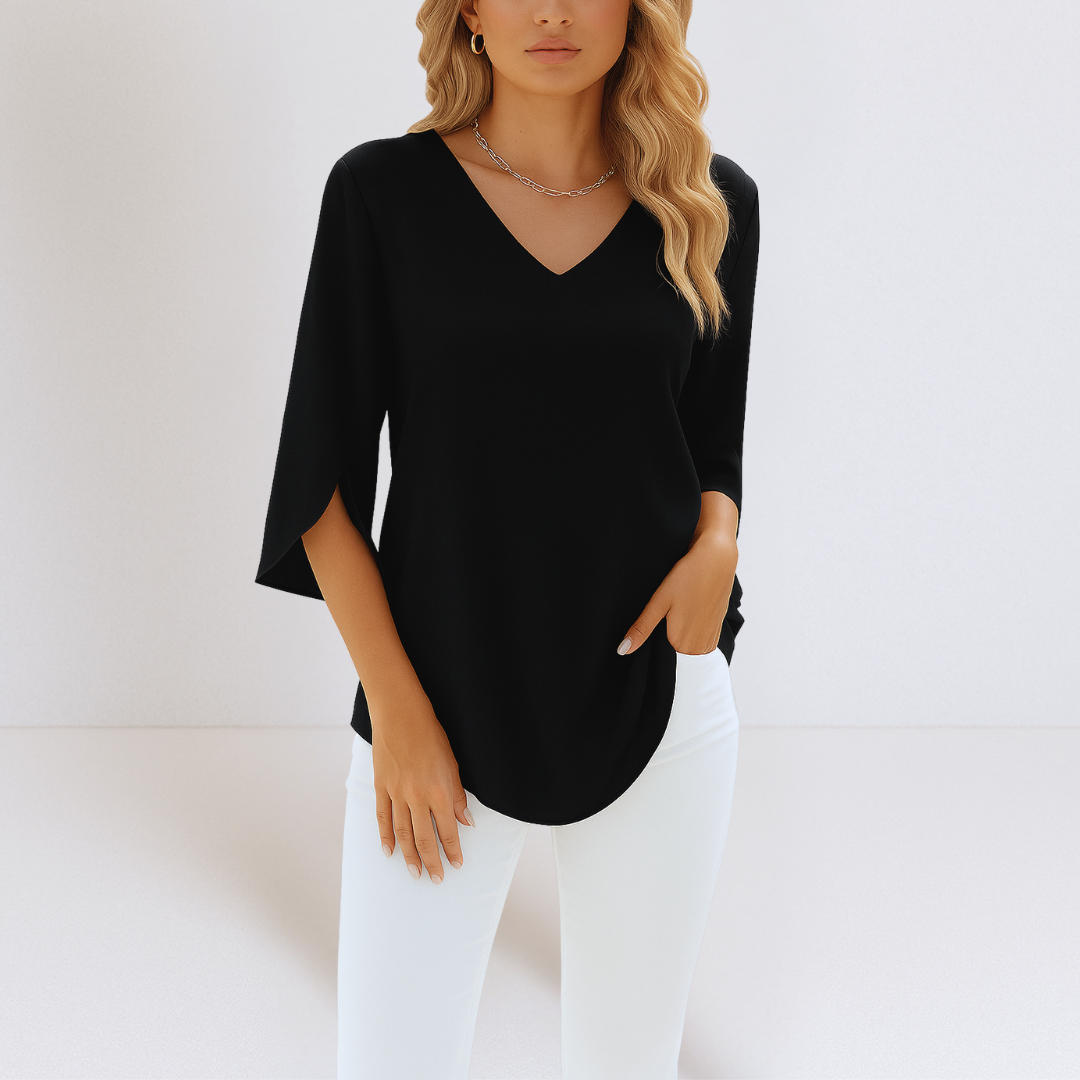 Sofie – Elegant hverdagsbluse med fri bevægelighed