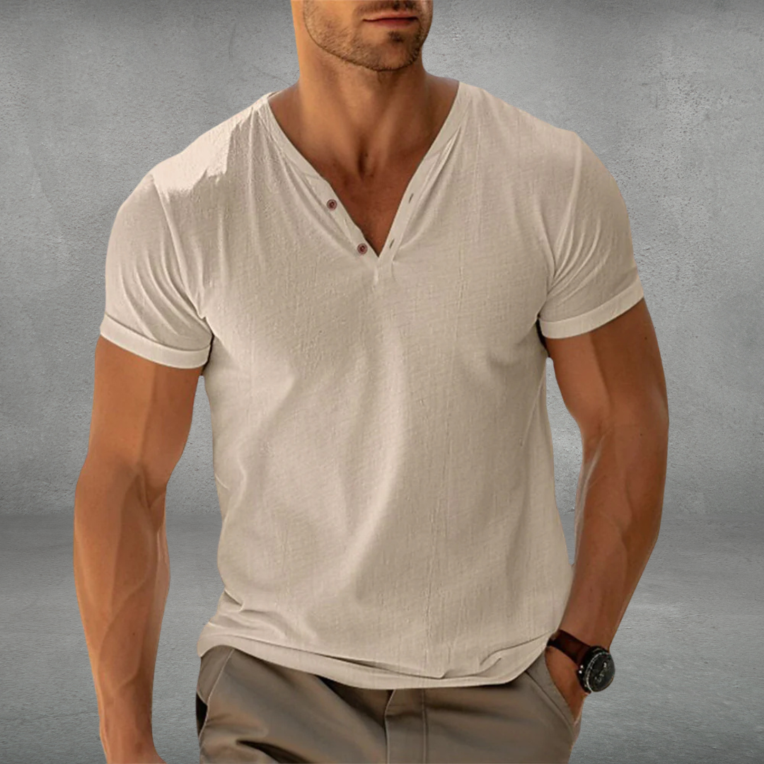 Jonas - Casual V-hals med Komfort Stretch