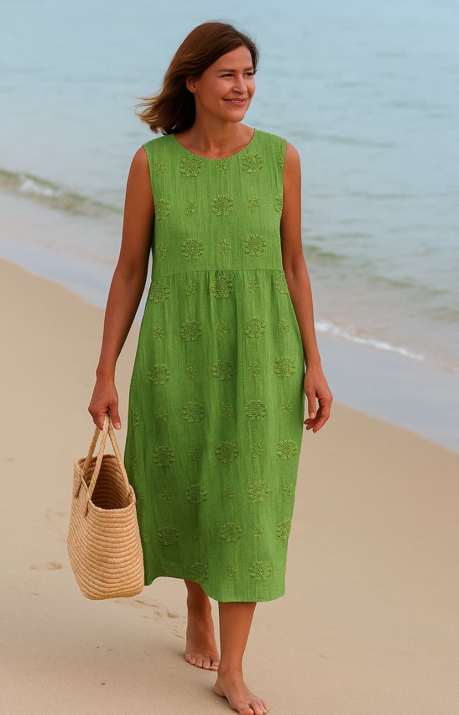 Johanne – Let Sommerkjole Med Elegant Struktur