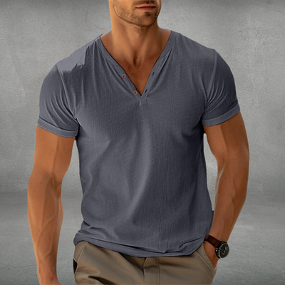 Jonas - Casual V-hals med Komfort Stretch