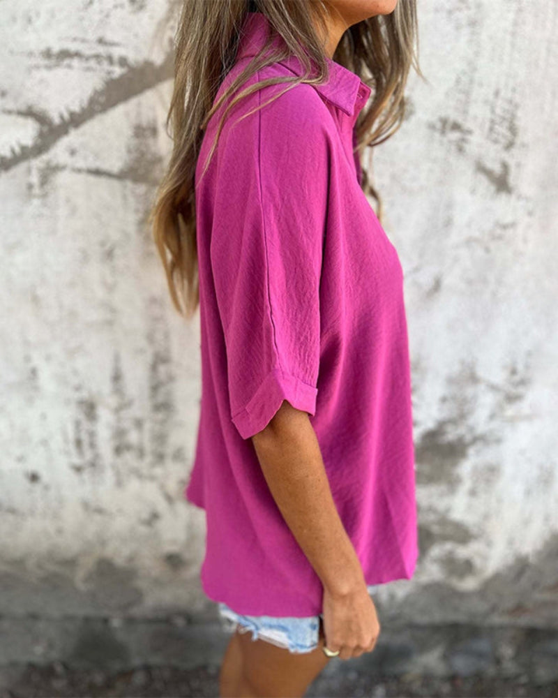 Ragnhild – Let og stilren bluse til hverdag og sommer