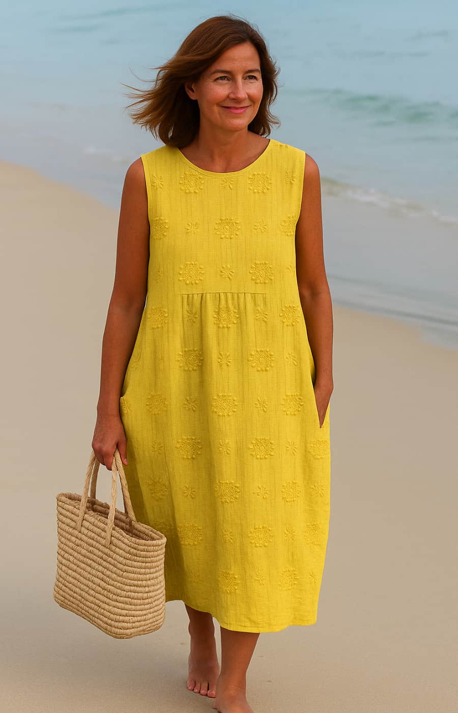 Johanne – Let Sommerkjole Med Elegant Struktur