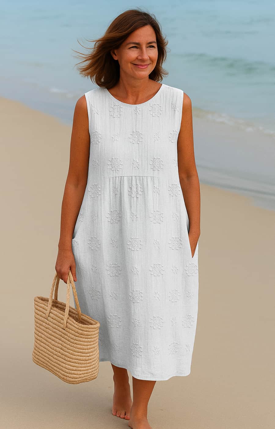 Johanne – Let Sommerkjole Med Elegant Struktur