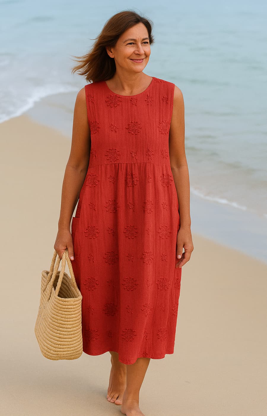 Johanne – Let Sommerkjole Med Elegant Struktur