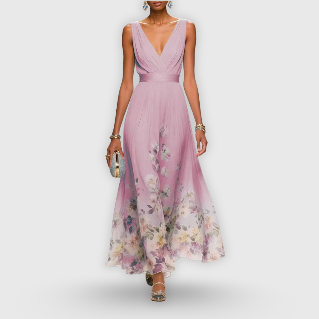 Karoline – Elegant fald med blomsterdrøm