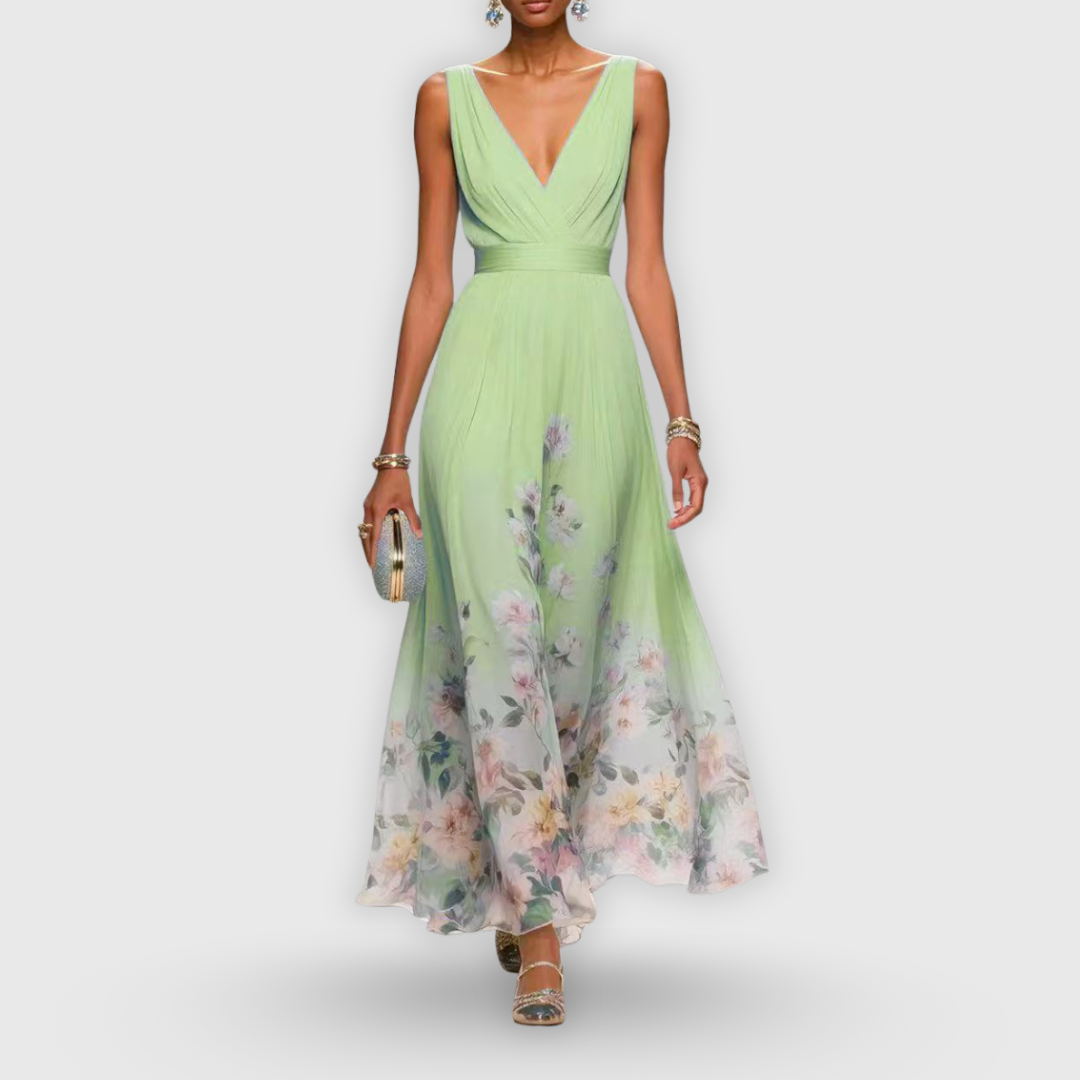 Karoline – Elegant fald med blomsterdrøm
