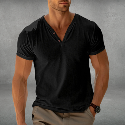 Jonas - Casual V-hals med Komfort Stretch