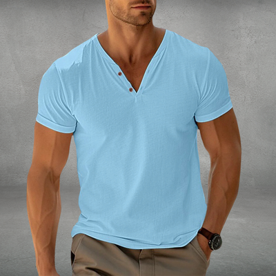 Jonas - Casual V-hals med Komfort Stretch