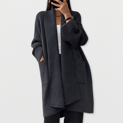 Mysig strikket cardigan – Afslappet neutral stil