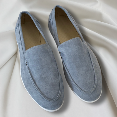Emil - Stilrene loafers i ruskind-look