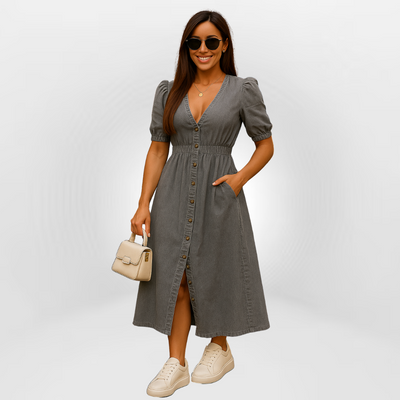 Alma – Jeanskjole med retro touch
