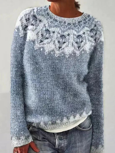 Pullover med skovmønster – Komfortabel stil med naturens charme