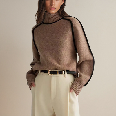 Elegant rullekravebluse – Raffineret stil med moderne selvtillid