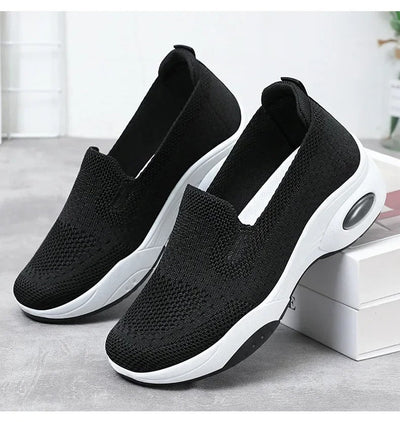 Gitte - Ortopædiske åndbare strikkede slip-on sneakers