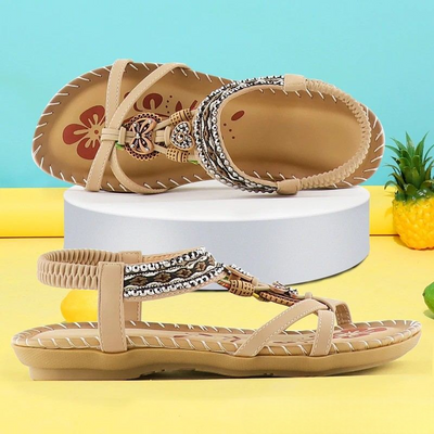 Signe – Ortopædiske sandaler med boho-detaljer
